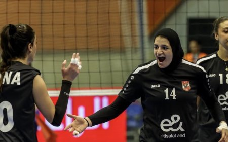 الأهلي يتأهل لنهائي بطولة إفريقيا للطائرة سيدات بعد الفوز على قرطاج التونسي