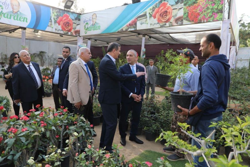 وزير الزراعة يتفقد معرض "زهور الربيع" ويشيد بالإقبال الجماهيري وتنوع المعروضات