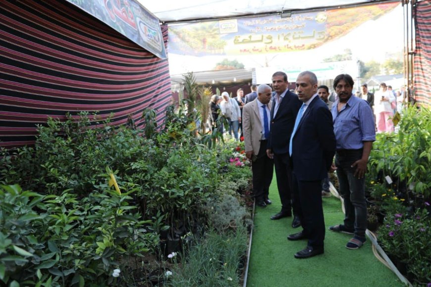 وزير الزراعة يتفقد معرض "زهور الربيع" ويشيد بالإقبال الجماهيري وتنوع المعروضات