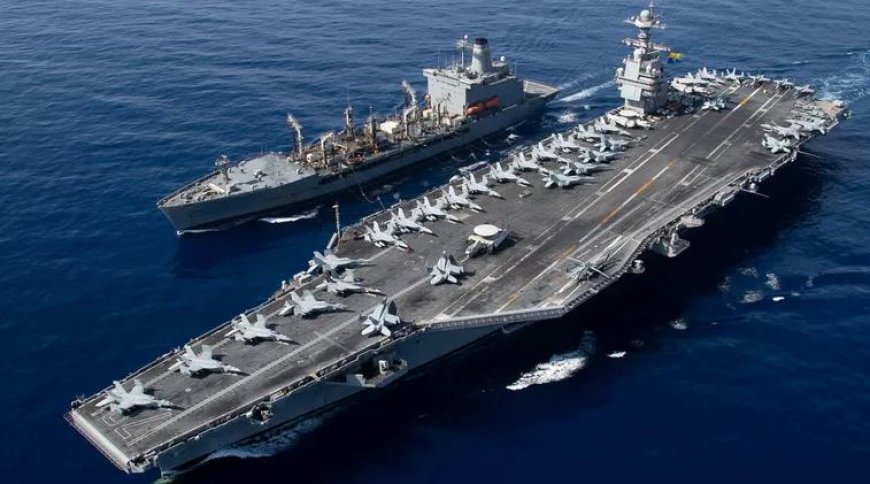 حاملة الطائرات جيرالد فورد تغادر الشرق الأوسط مع مدمرات أمريكية