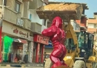 غوريلا حمراء تثير الجدل في البحيرة وتنتهي بالإزالة.. التفاصيل كاملة