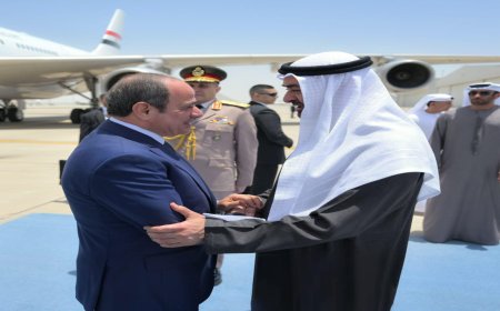 الرئيس السيسي ومحمد بن زايد يبحثان التصعيد الإقليمي في لقاء أخوي بالإمارات