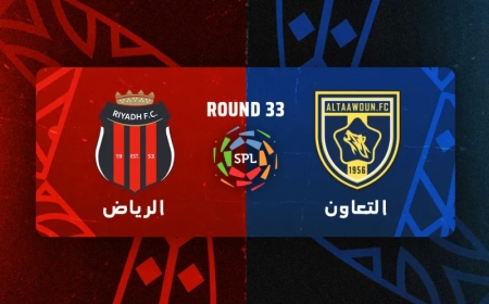 موعد مباراة التعاون ضد الرياض اليوم في دوري روشن السعودي والقنوات الناقلة