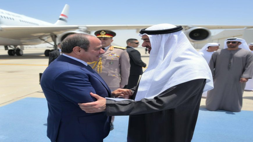 الرئيس السيسي ومحمد بن زايد يبحثان التصعيد الإقليمي في لقاء أخوي بالإمارات