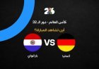 مشاهدة مباراة ألمانيا ضد باراغواي في الدور الـ32 بكأس العالم
