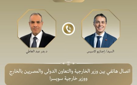 وزير الخارجية يبحث هاتفيًا مع نظيره السويسري تطورات الأوضاع الإقليمية