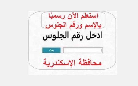 نتيجة الصف الثالث الإعدادي الإسكندرية 2026.. رابط الاستعلام