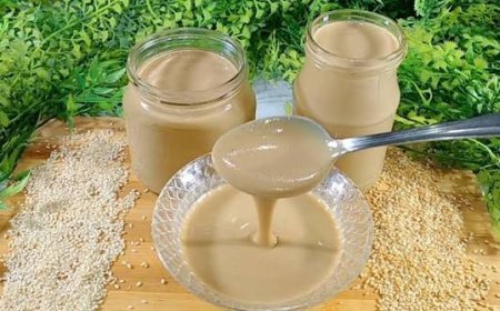 طريقة عمل الطحينة الأصلية في المنزل بخطوات سهلة وقوام كريمي