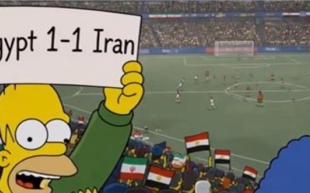 مسلسل سيمبسون.. حقيقة توقع نتيجة مصر وإيران