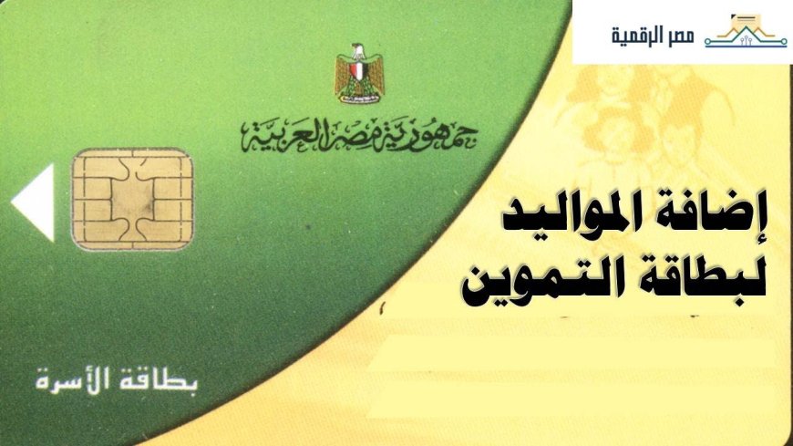 إضافة المواليد لبطاقة التموين 2026 .. الخطوات والشروط والأوراق