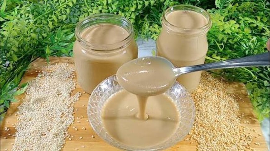 طريقة عمل الطحينة الأصلية في المنزل بخطوات سهلة وقوام كريمي