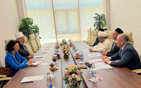 مفتي الجمهورية يبحث مع نظيره الأوزبكي تعزيز التعاون الإفتائي