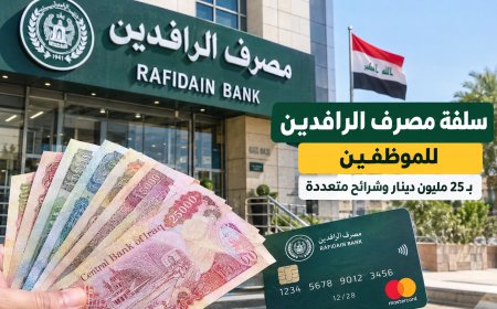 مفاجأة الـ25 مليون دينار.. سلفة مصرف الرافدين للموظفين