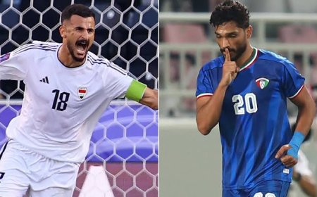 موعد مباراة الكويت والعراق في كأس الخليج 2026 والقنوات الناقله