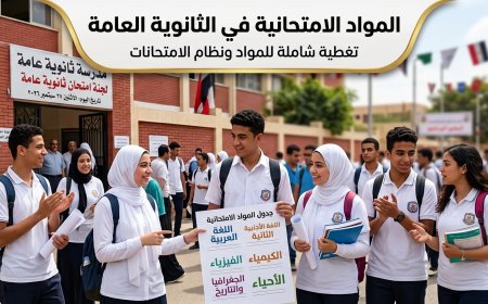 5 مواد لكل شعبة.. المواد الامتحانية في الثانوية العامة والبكالوريا المصرية في العام الدراسي 2026-2027