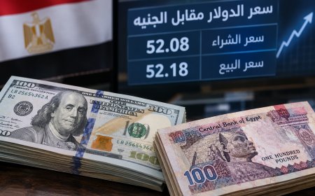 تحرك جديد خلال ساعات.. سعر الدولار مقابل الجنيه يصل إلى 52.20 جنيه في 5 بنوك