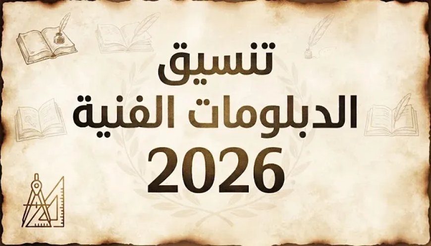 تنسيق الشهادات الفنية 2026