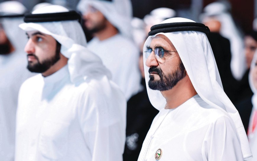 محمد بن راشد يعزي في وفاة أحمد بن راشد آل مكتوم