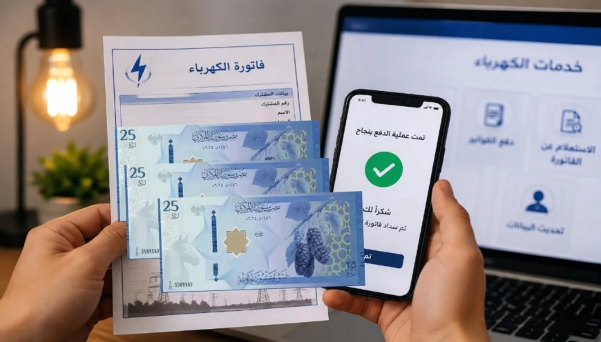 فاتورة كهرباء طرطوس 2026