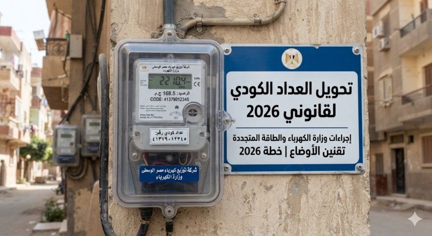 بعد تقنين العقار.. تحويل العداد الكودي لقانوني 2026 والشروط والأوراق المطلوبة