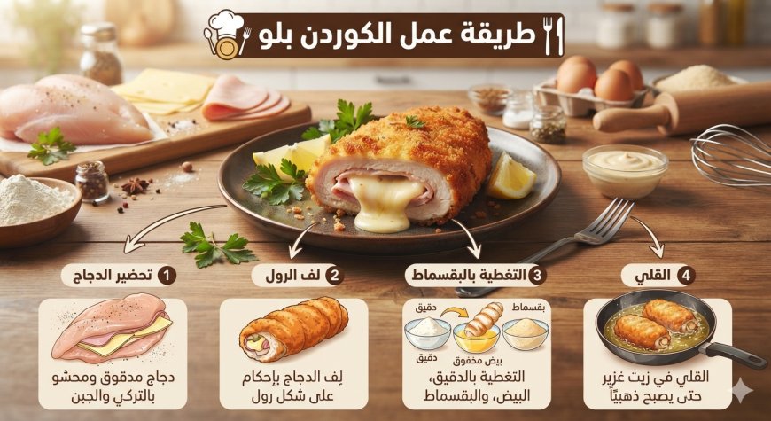 طريقة عمل الكوردن بلو