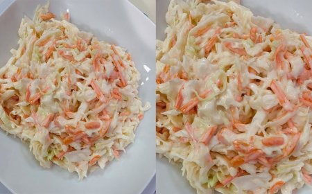 طريقة عمل سلطة الكولسلو في المنزل بخطوات سهلة