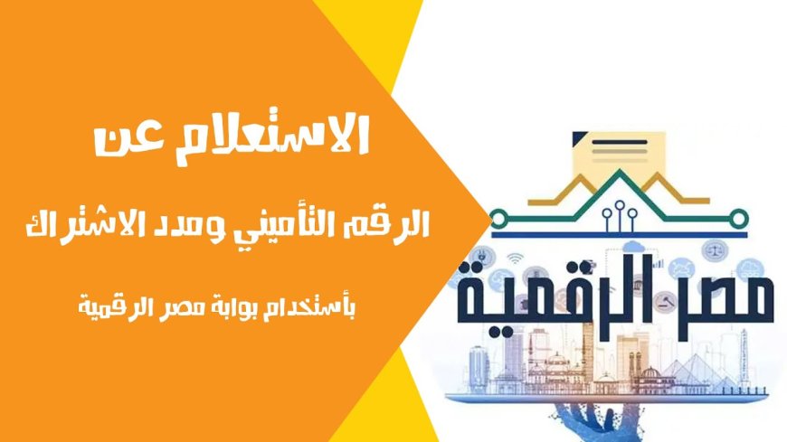 الاستعلام عن الرقم التأميني لأول مرة 2026.. الرابط والخطوات